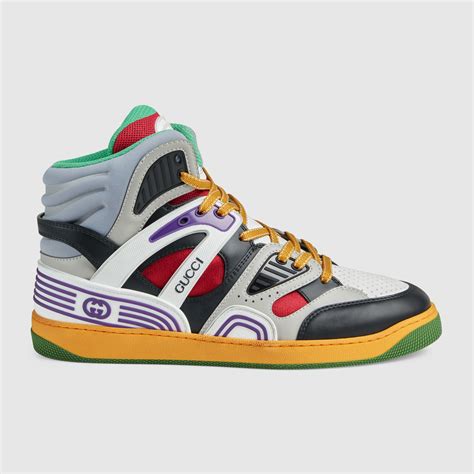 gucci basket sneaker low|gucci basket high top sneakers.